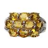 Image 2 : Natural Unheated Brazil Citrine Ring