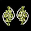 Image 1 : Natural Unheated Peridot Earrings