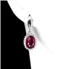 Image 2 : Natural Stunning Red Ruby Earrings