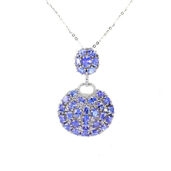 Natural Unheated Tanzanite Necklace