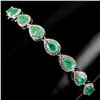 Image 1 : Natural Columbian Emerald Bracelet
