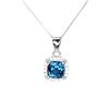 Image 1 : Natural  London Blue Topaz  Necklace