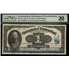 Image 1 : 1920 $1 NF-12d Nfld Gov't note #A123297, PMG VF20.