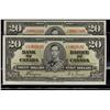 Image 1 : 1937 $20. Lot of two notes includes BC-25b and BC-25c both H/E prefixes. 1 x EF and 1 x UNC.