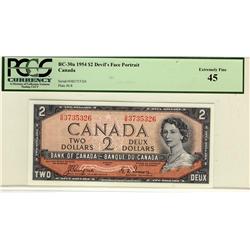 1954 $2 BC-30a #DB3735326 PCGS EF45.