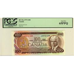 1975 $100 BC-52a #JA9721209 PCGS Gem New 65PPQ.