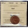 Image 1 : 1943c NFLD 1¢ ICCS MS63RD
