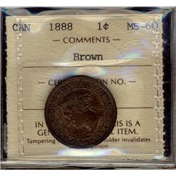 1888 1¢ MS60BN.