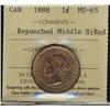 Image 1 : 1888 1 ¢ ICCS MS65RD.