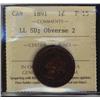 Image 1 : 1891 1¢ LL SD ICCS F15, Obv 2.