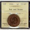 Image 1 : 1906 1¢ ICCS MS63RB.