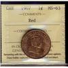 Image 1 : 1907 1¢ ICCS MS63RD.