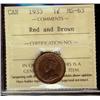 Image 1 : 1933 1¢ ICCS MS63RB.
