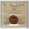 Image 1 : 1944 1¢ ICCS MS64RD.  Tough example in this grade.  Coin is Red and not the typical wine red colour.