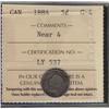Image 1 : 1884 5¢ Near 4 ICCS G4.