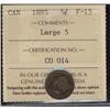 Image 1 : 1885 5¢ Lg 5 ICCS F15.