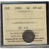 Image 1 : 1888 5¢ ICCS EF40. 