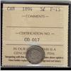 Image 1 : 1894 5¢ ICCS F15.