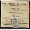 Image 1 : 1903 5¢ Large H ICCS MS60,