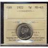 Image 1 : 1922 5¢ ICCS MS63.