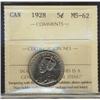 Image 1 : 1928 5¢ ICCS MS62.