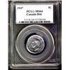 Image 1 : 1947 Dot 5¢ PCGS MS64