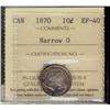 Image 1 : 1870 10¢ Nar 0 ICCS EF40.