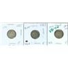 Image 1 : 1870 W0, 1883H & 1885 10¢.  Lot of 3 Victorian dimes.  VG10