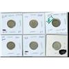 Image 1 : 1871, 1888, 1892, 1899, 1900 & 1901 10¢.  Lot of 6 Victorian dimes.  VF to VF30.  Should be viewed.