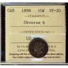 Image 1 : 1898 10¢ Obv 6 ICCS VF20.