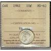 Image 1 : 1941 10¢ ICCS MS63.