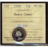 Image 1 : 1958 10¢ ICCS PL66 Heavy Cameo.