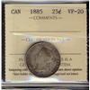 Image 1 : 1885 25¢ ICCS VF20,