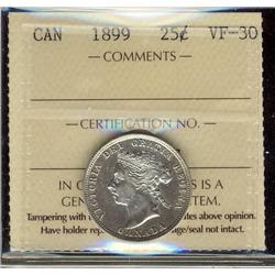 1899 25¢ ICCS VF30.