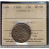 Image 1 : 1900 25¢ ICCS VF30.