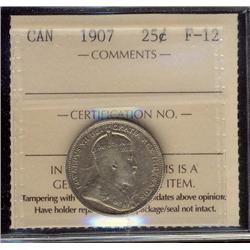 1907 25¢ ICCS F12.
