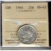 Image 1 : 1944 25¢ ICCS MS63.