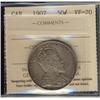 Image 1 : 1907 50¢ ICCS VF20.