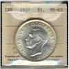 Image 1 : 1937 $1 ICCS MS63.