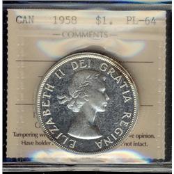 1958 $1 ICCS  PL64.