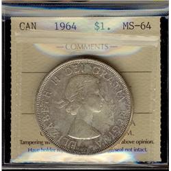 1964 $1 ICCS MS64