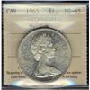 Image 1 : 1965 $1 Type V ICCS MS65.