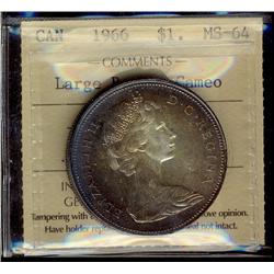 1966 $1 LB ICCS MS64 Cameo