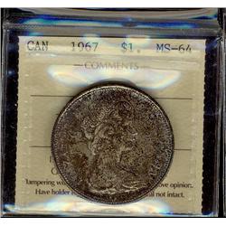 1967 $1 ICCS MS64