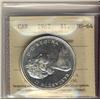 Image 1 : 1967 $1 Diving Goose ICCS MS64.  Blast white.