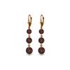 Image 1 : Genuine 7.2 ctw Garnet Earrings 14KT Rose Gold - REF-42H6X