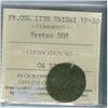 Image 1 : 1739 Double Sol Breton # 508 French Colonies   ICCS VF20.
