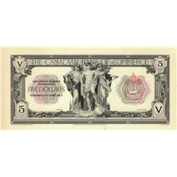 The Canadian Bank of Commerce 1917 $5 CH-75-16-02-04P Front Proof issue.