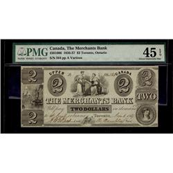 The Merchants Bank of Canada 1836-37 #564 CH-450-10-06 PMG CH EF45.