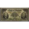 Image 1 : The Bank of Montreal $5 1942 #017156, CH-505-64-02,  Fine in grade.